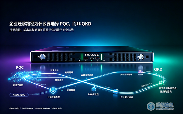 企业迁移路径为什么要选择PQC,而非QKD(图1) 企业迁移路径为什么要选择PQC,而非QKD(图1)